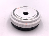 美品 OLYMPUS BCL-0980 Fisheye レンズ　ホワイト色 魚眼レンズとして使えるボディーキャップレンズ「OLYMPUS BCL