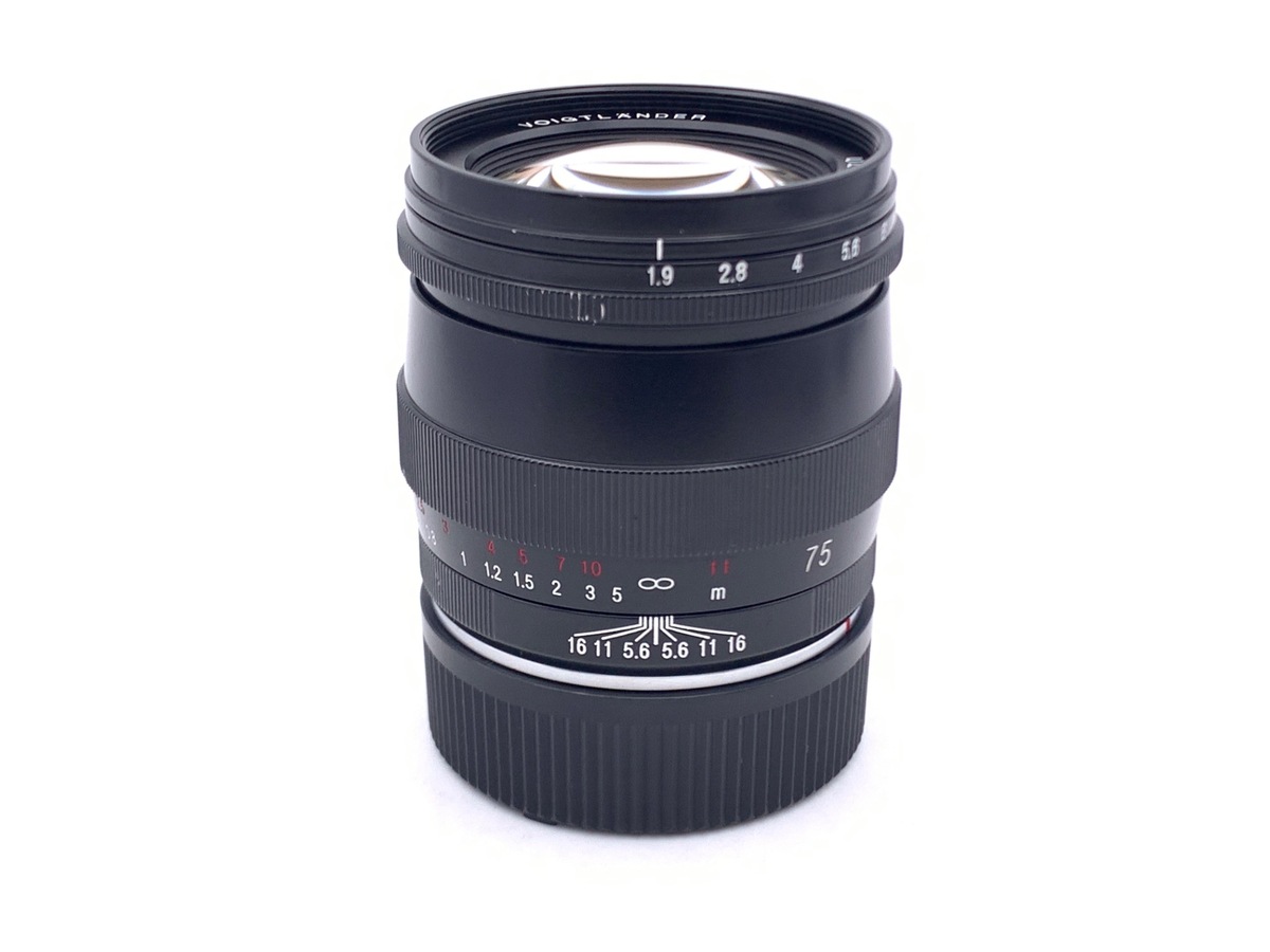 �R�V�i �t�H�N�g�����_�[ ULTRON 75mm F1.9 SC �V���O���R�[�g �u���b�N�y�C���g�i���C�JM�p�j