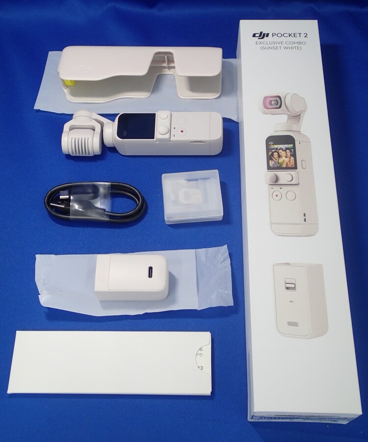 中古：A(美品)】DJI Pocket 2 Exclusive Combo (Sunset White) OP2CP4 