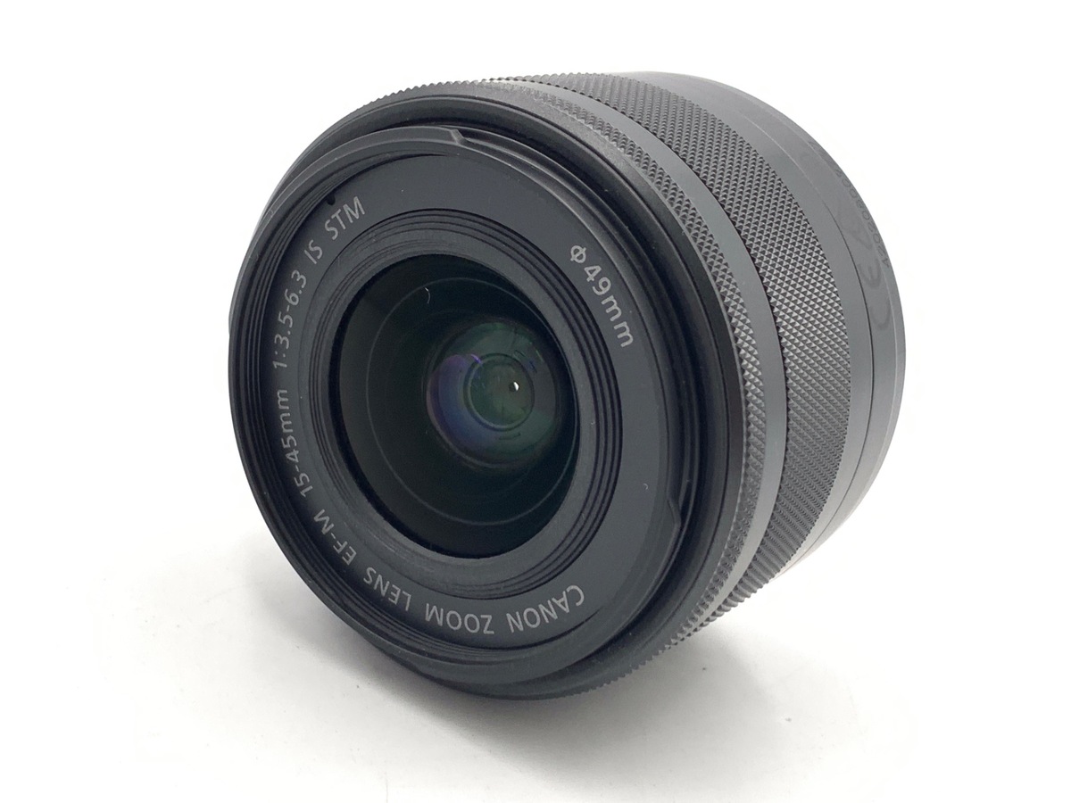 中古】キヤノン EF-M15-45mm F3.5-6.3 IS STM グラファイト｜｜カメラ