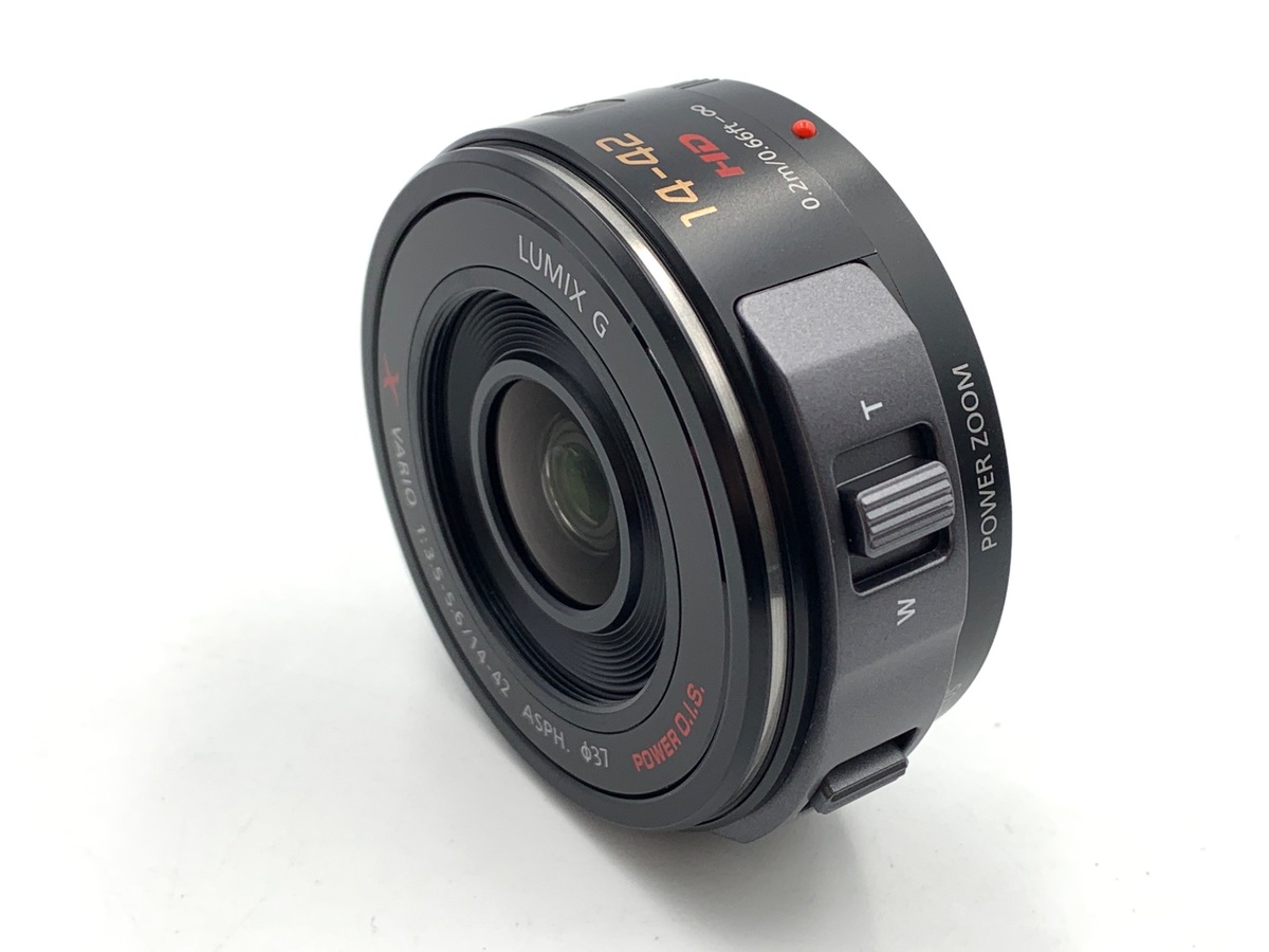 【中古】パナソニック LUMIX G X VARIO PZ 14-42mm/F3.5-5.6 POWER O.I.S. [H-PS14042] ブラック