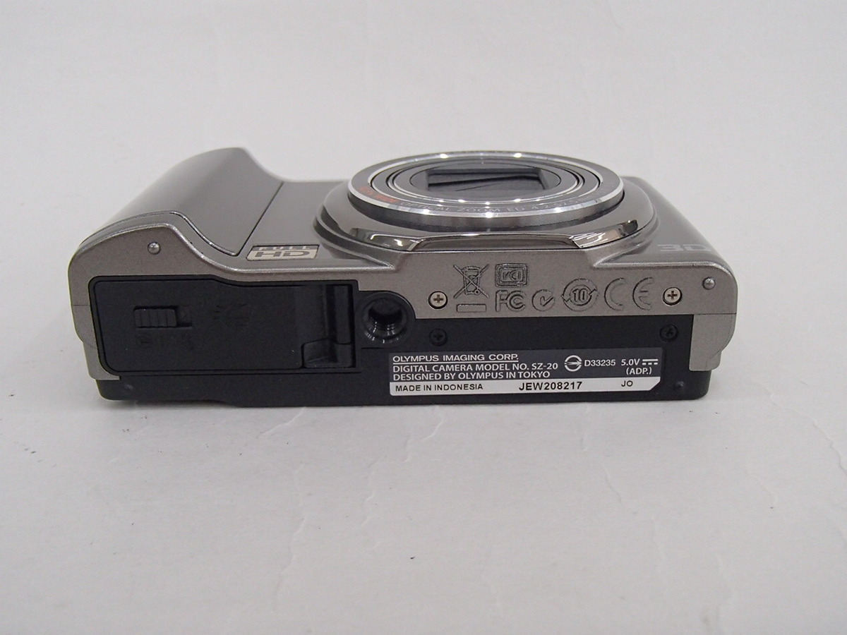【美品】OLYMPUS SZ-20　シルバー　動作確認済 コンパクトデジタルカメラ：OLYMPUS SZ-20：カメラ製品：カメラ