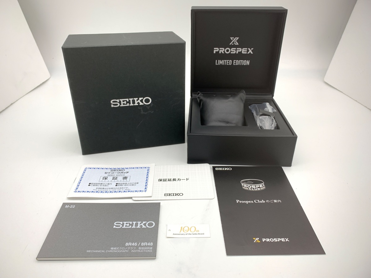 セイコー プロスペックス スピードタイマー グレー SBEC023/8R48-00T0 ブランド100周年記念 1000本限定ステンレススティール