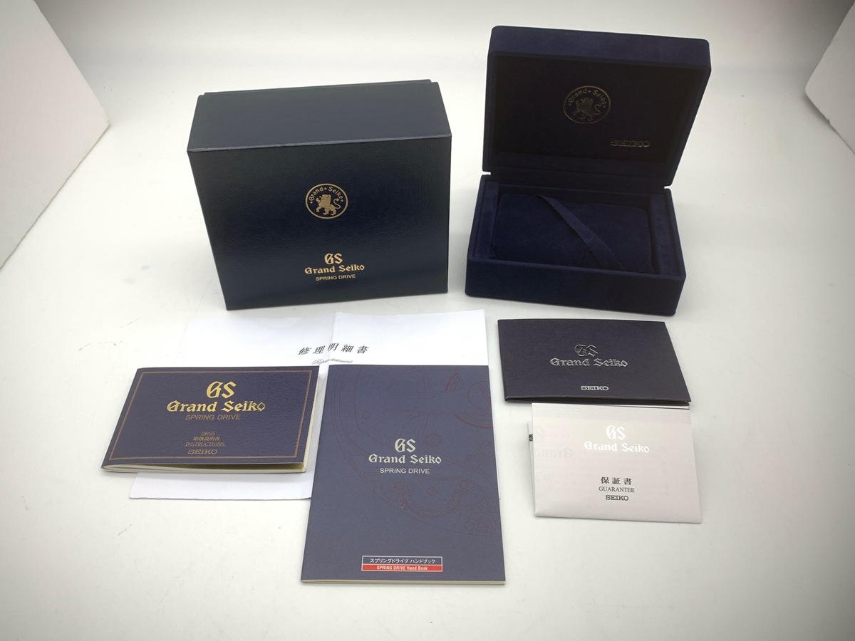 グランドセイコー スプリングドライブ シルバー SBGA001/9R65-0AA0 ステンレススティール