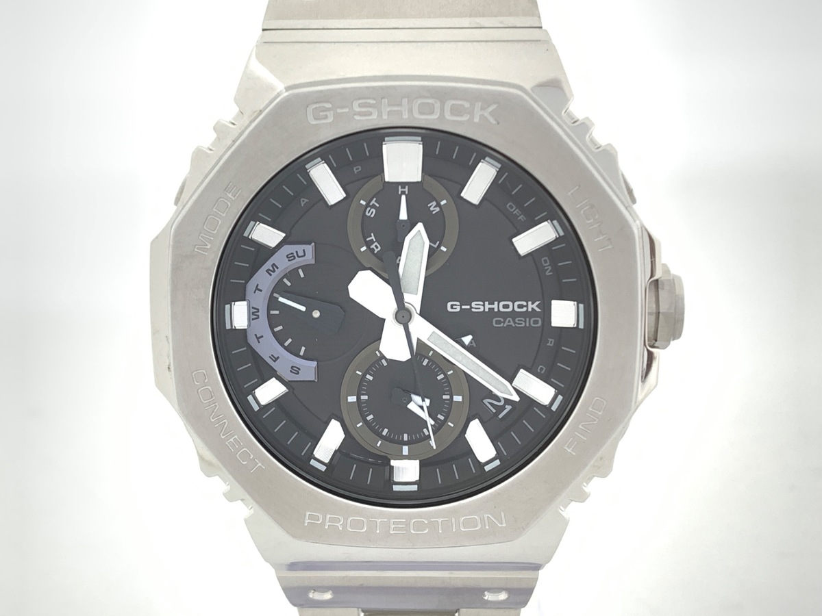 中古：B(並品)】カシオ G-SHOCK ブラック GMC-B2100D-1AJF ステンレス 