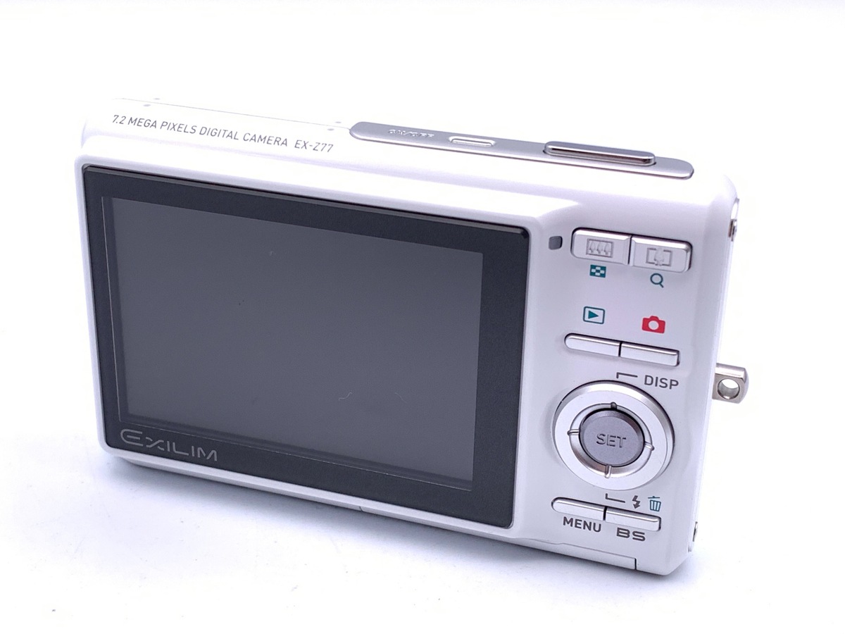 【中古】カシオ EXILIM ZOOM EX-Z77WE ホワイト