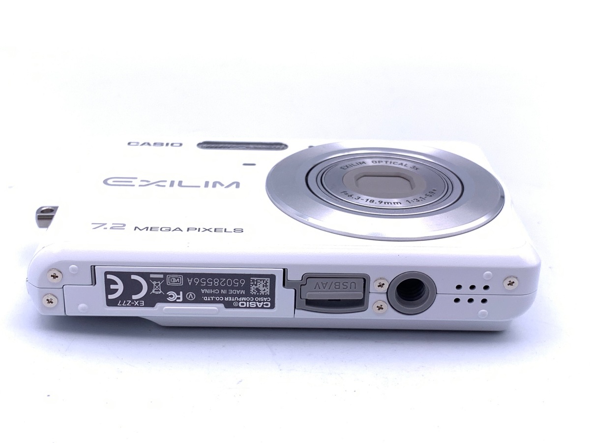 【中古】カシオ EXILIM ZOOM EX-Z77WE ホワイト