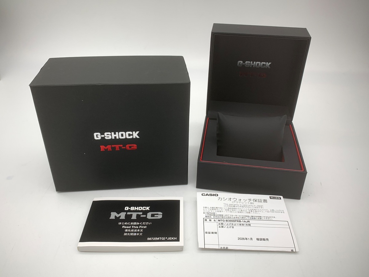 カシオ G-SHOCK MT-G ブラック MTG-B3000PRB-1AJR 樹脂/ステンレススティール