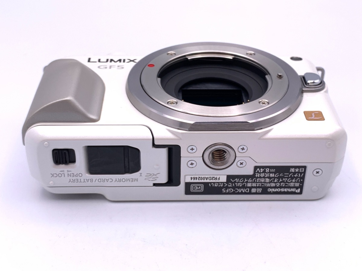 中古：B(並品)】パナソニック LUMIX DMC-GF5-W ボディ シェルホワイト