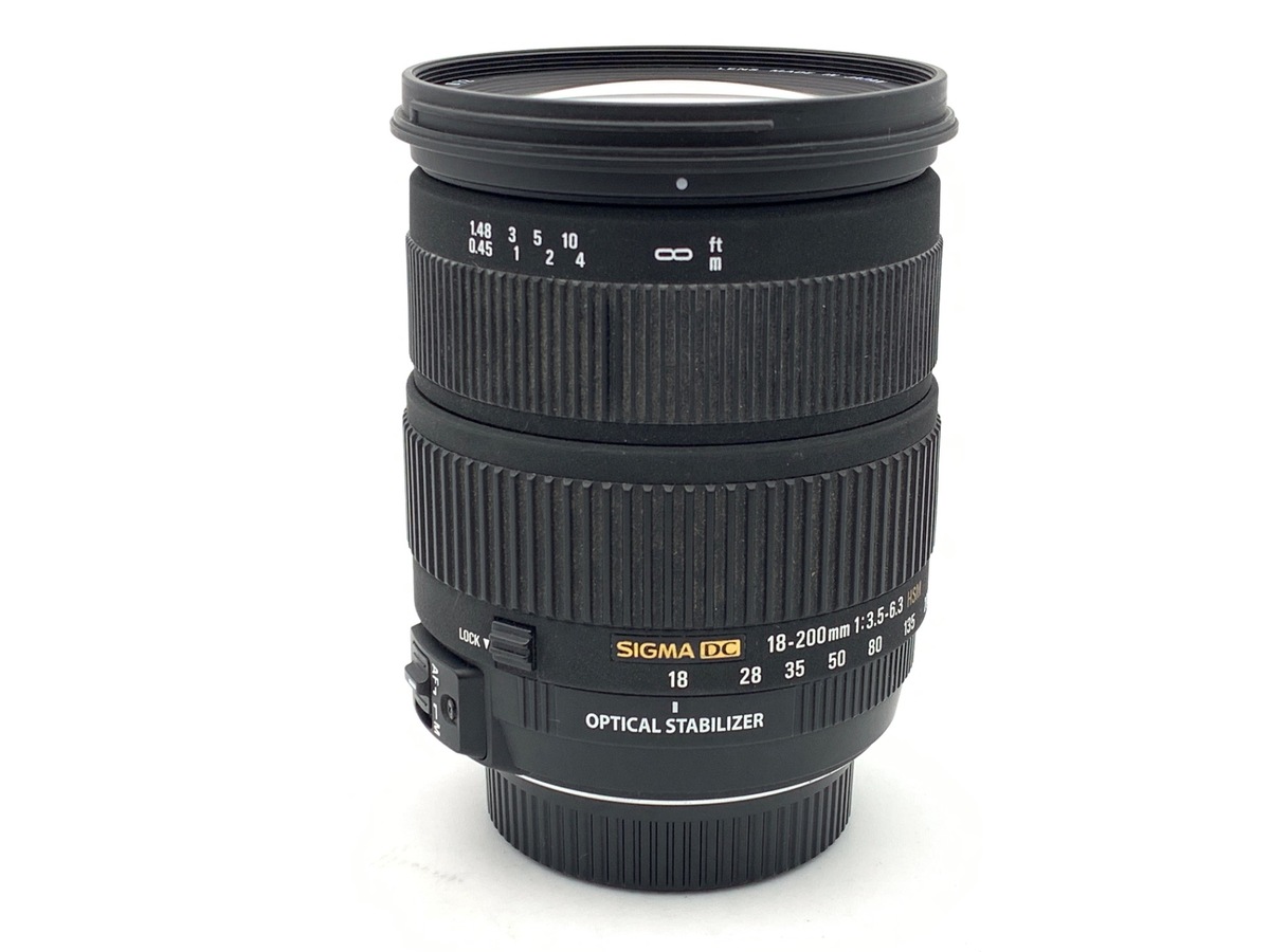【中古】シグマ 18-200mm F3.5-6.3 DC OS/HSM ニコン用