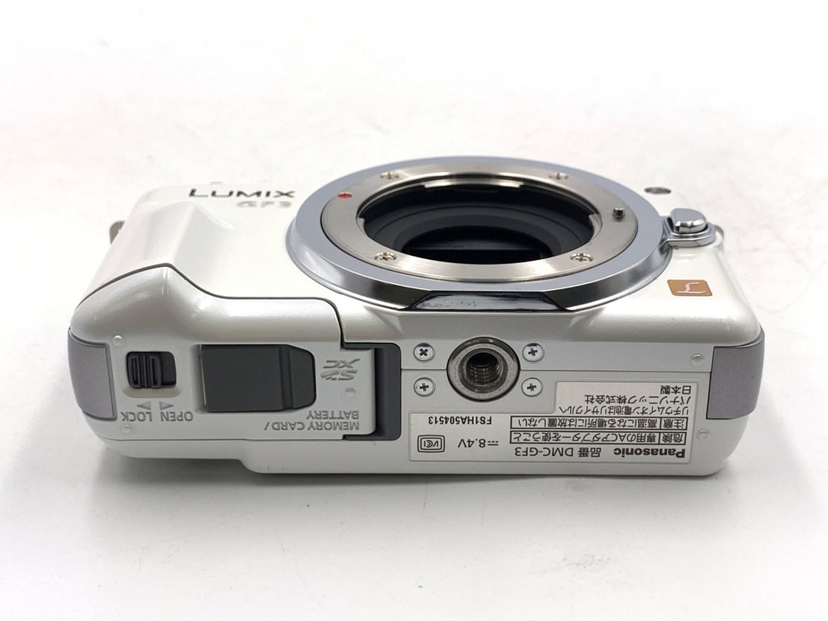 【中古】パナソニック LUMIX DMC-GF3-W ボディ シェルホワイト
