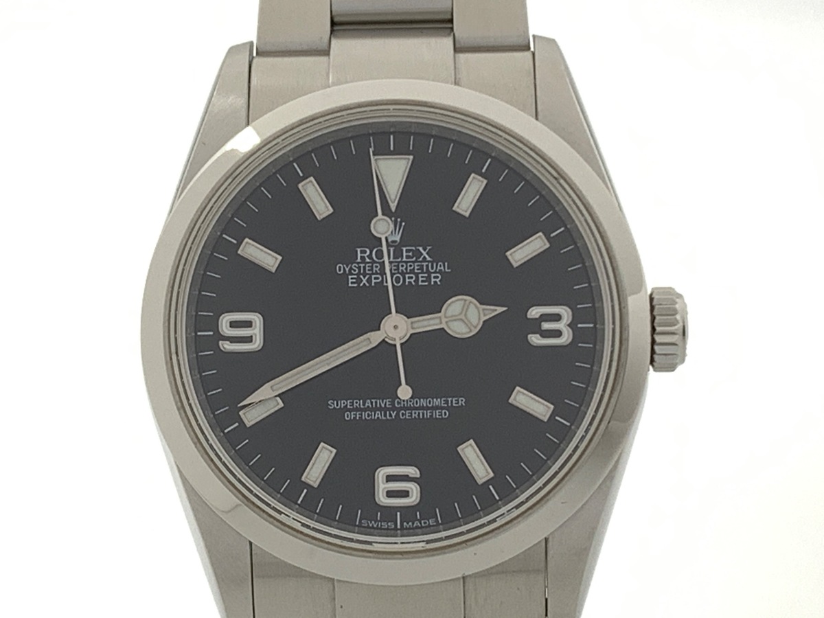 ロレックス(ROLEX) エクスプローラーI ブラック 114270 ステンレススティール