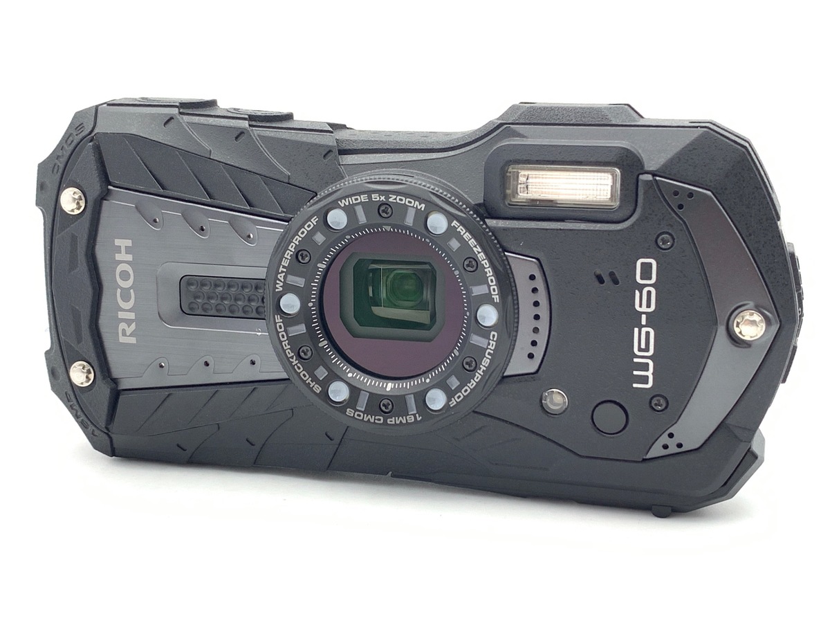 【中古】RICOH リコー WG-60 ブラック 防水アクションカメラ シャッター回数僅少 元箱付き 中古】〔展示品〕 RICOH WG-60 ブラック [2133025262394] - リコレ