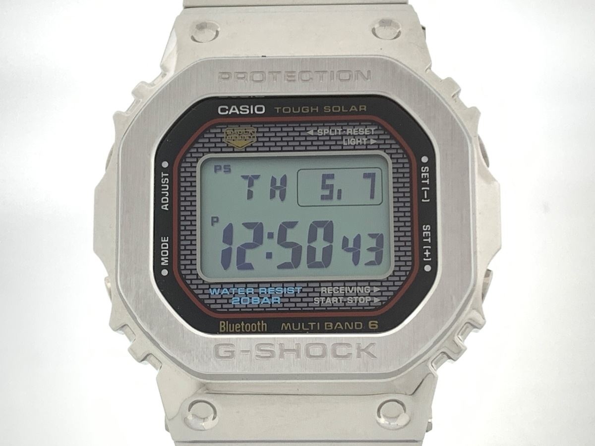 カシオ G-SHOCK シルバー GMW-B5000D-1CJF ステンレススティール
