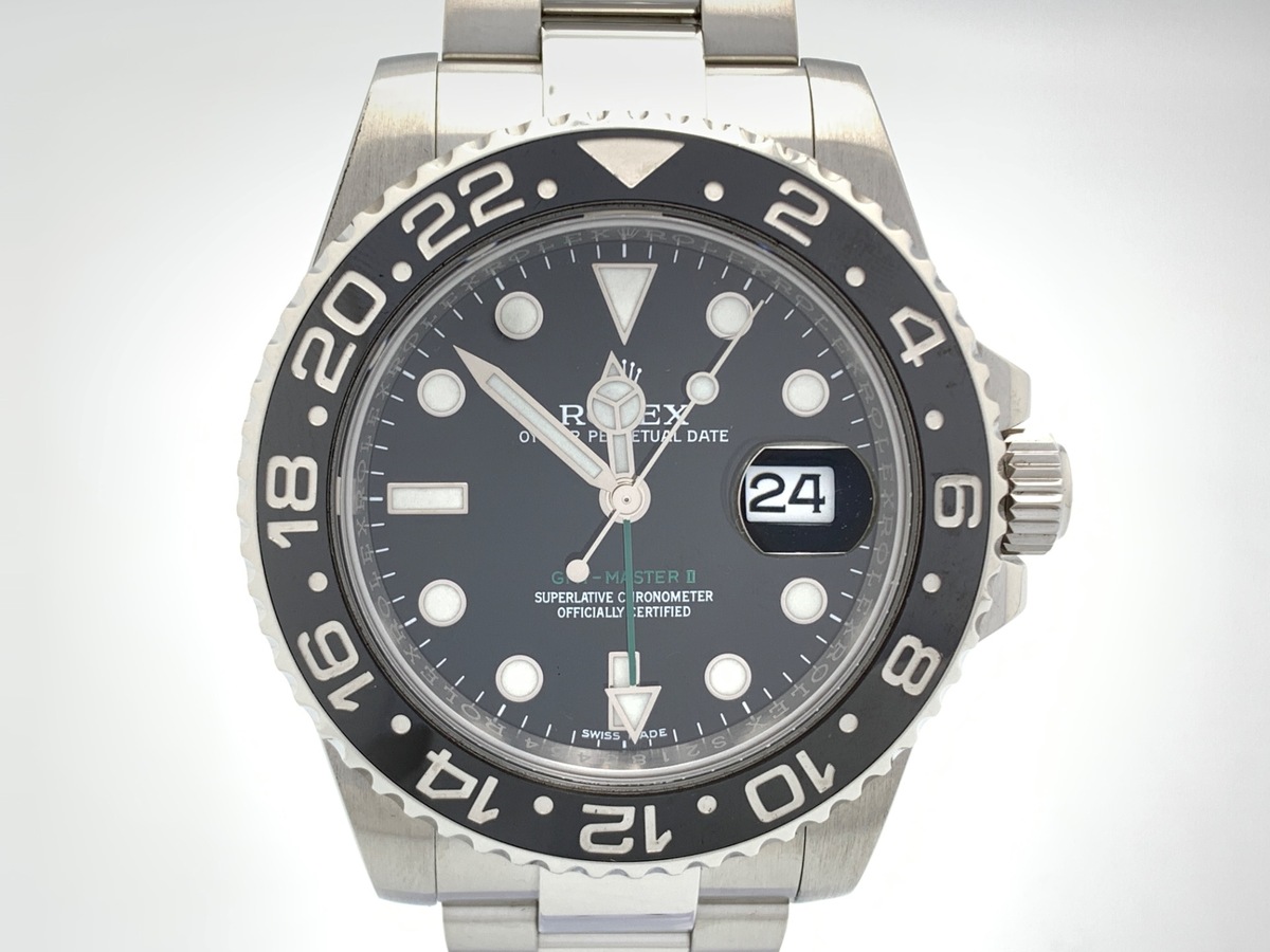 ロレックス(ROLEX) GMTマスターII ブラック 116710LN ステンレススティール