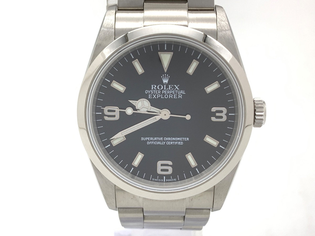 ロレックス(ROLEX) エクスプローラーI ブラック 114270 ステンレススティール