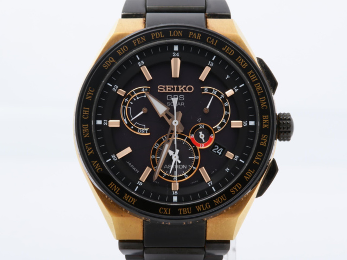 美品 セイコー ブライツ クロノグラフ ソーラー電波 SAGA071 ブラック SEIKO/セイコー】 ブライツ クロノグラフ SAGA171 8B82-0AP0