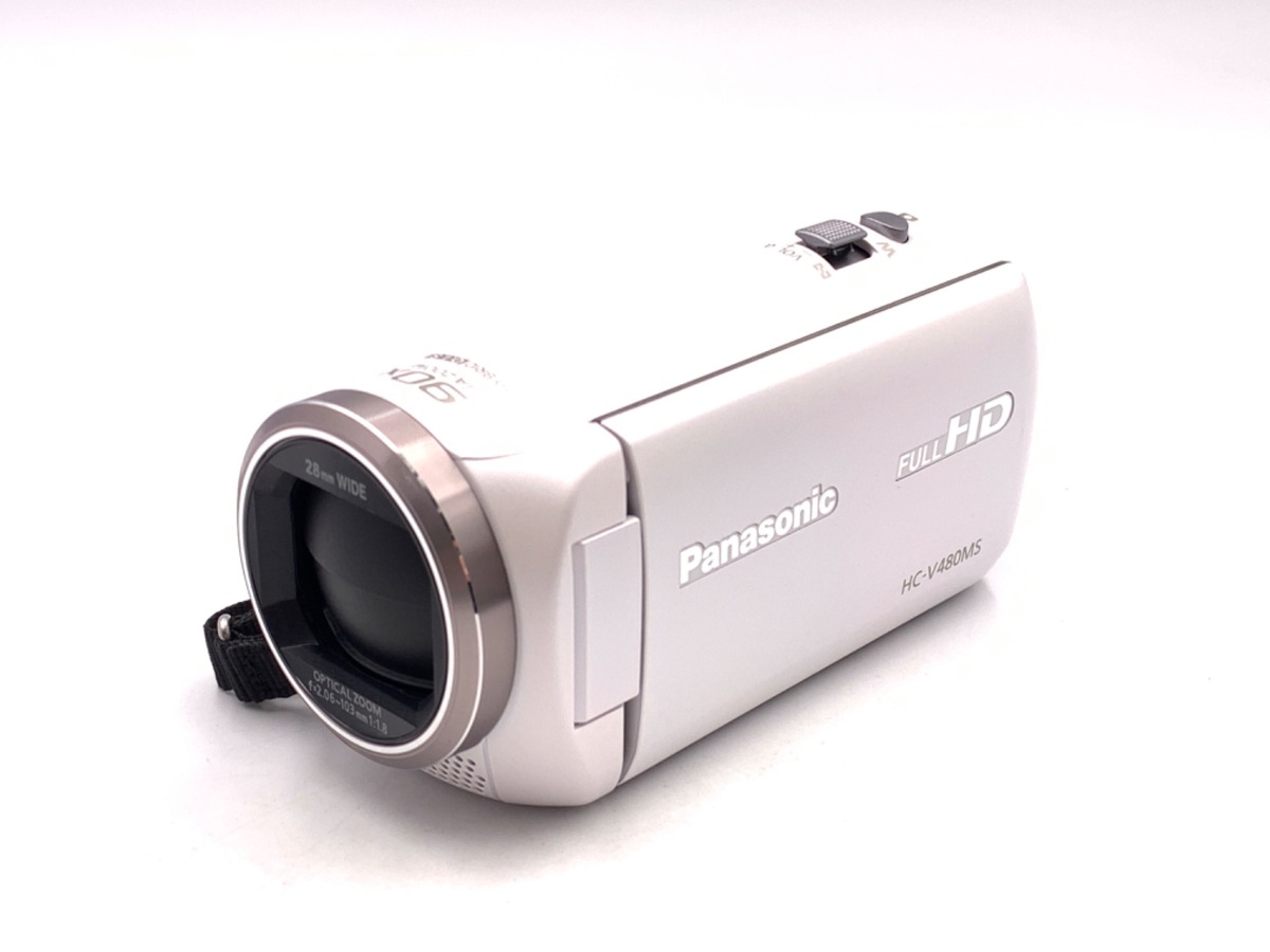 Panasonic HC-V480MS ビデオカメラ ホワイト 中古：AB(良品
