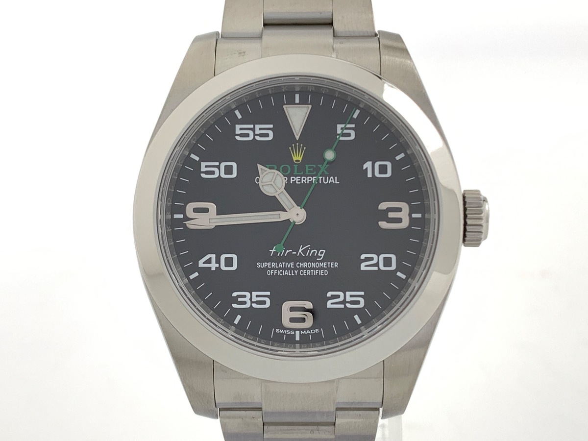 ロレックス(ROLEX) エアキング ブラック 116900 ステンレススティール