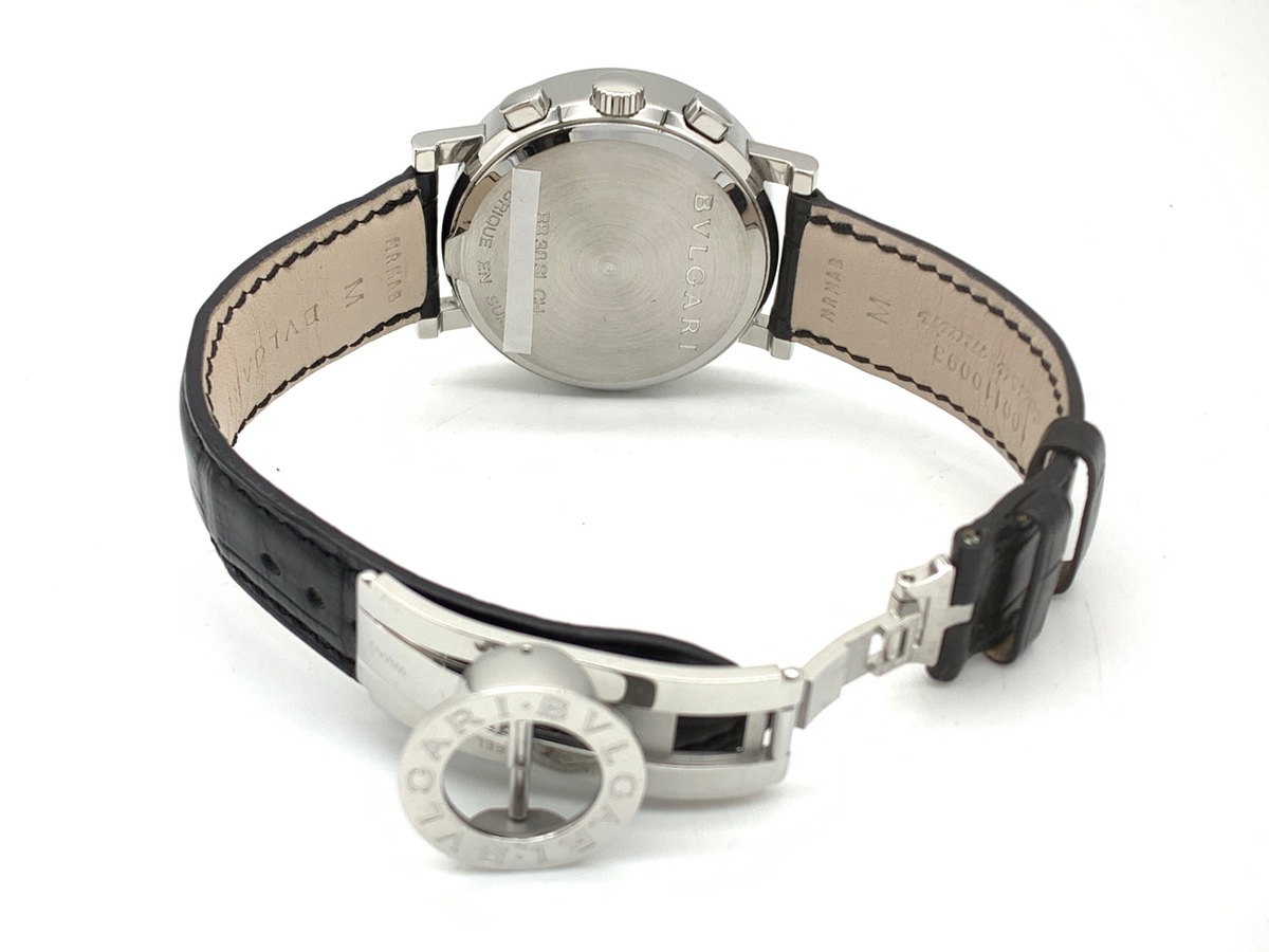 ブルガリ ブルガリブルガリ ブラック BB38BSLDCH ステンレススティール