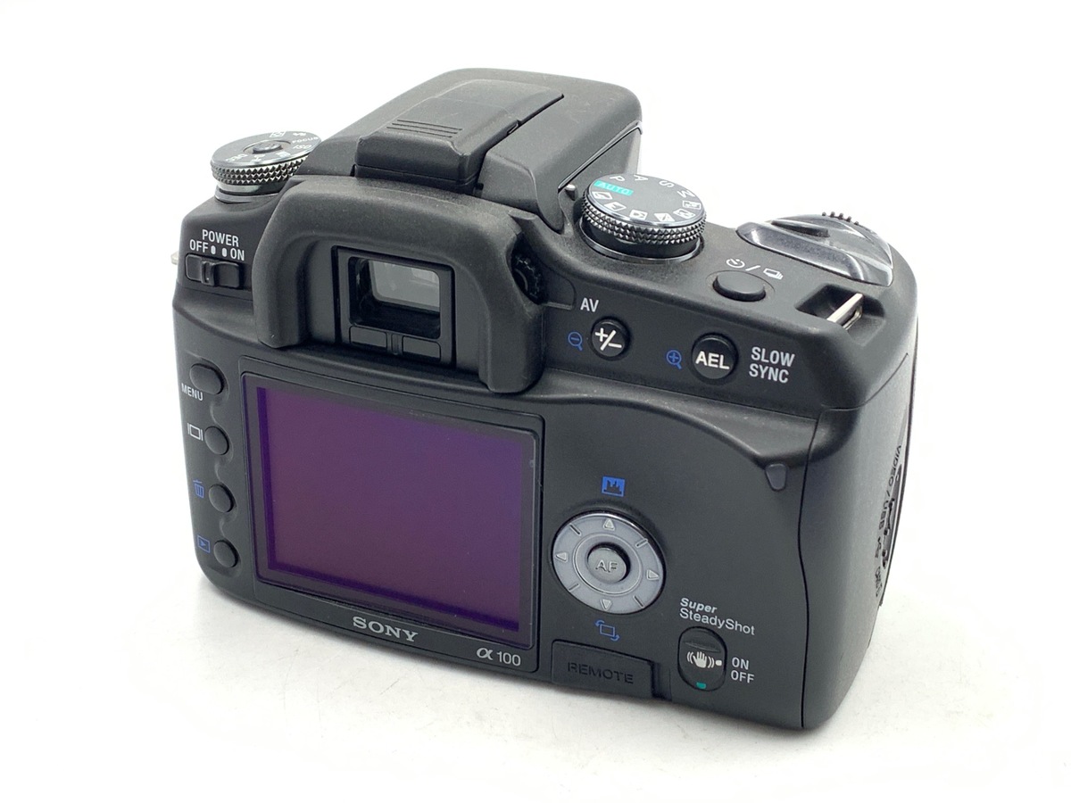 中古】SONY ソニー α100 DSLR-A100W ダブルズームレンズキット ブラック