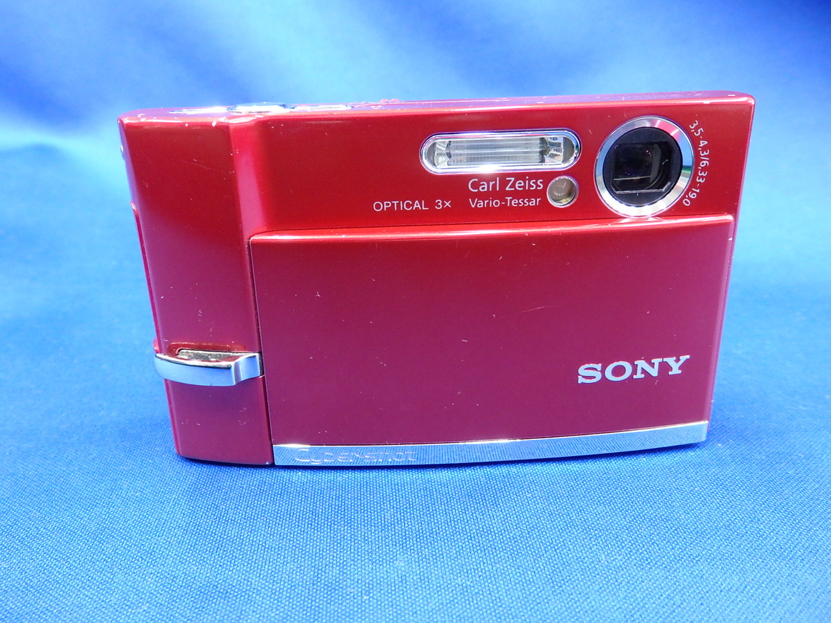 中古☆SONY デジカメ　DSC-T50 サイバーショット★付属品完備 中古：B(並品)】ソニー（SONY）DSC-T50 レッド【720万画素