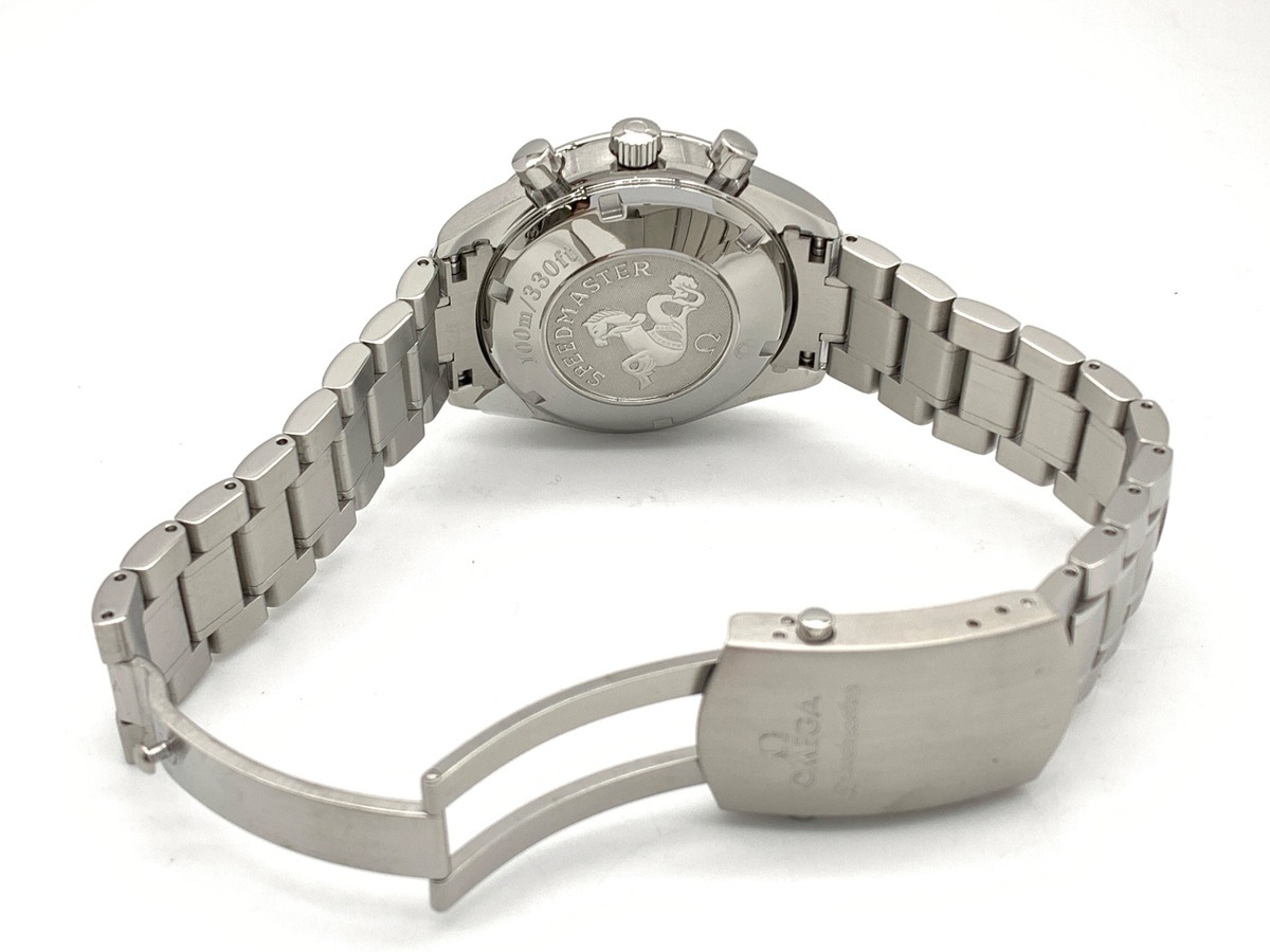 オメガ(OMEGA) スピードマスター デイト ブラック/レッド 3210.52 ステンレススティール