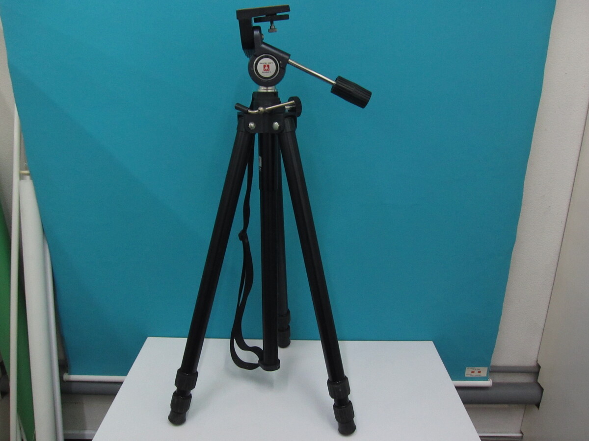 中古：AB(良品)】ハスキー セミショート3段三脚 ヘッド一体型