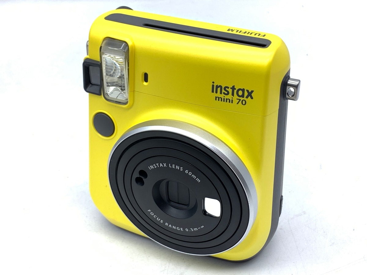 【中古】フジフイルム インスタントカメラ instax mini 70 「チェキ」 イエロー