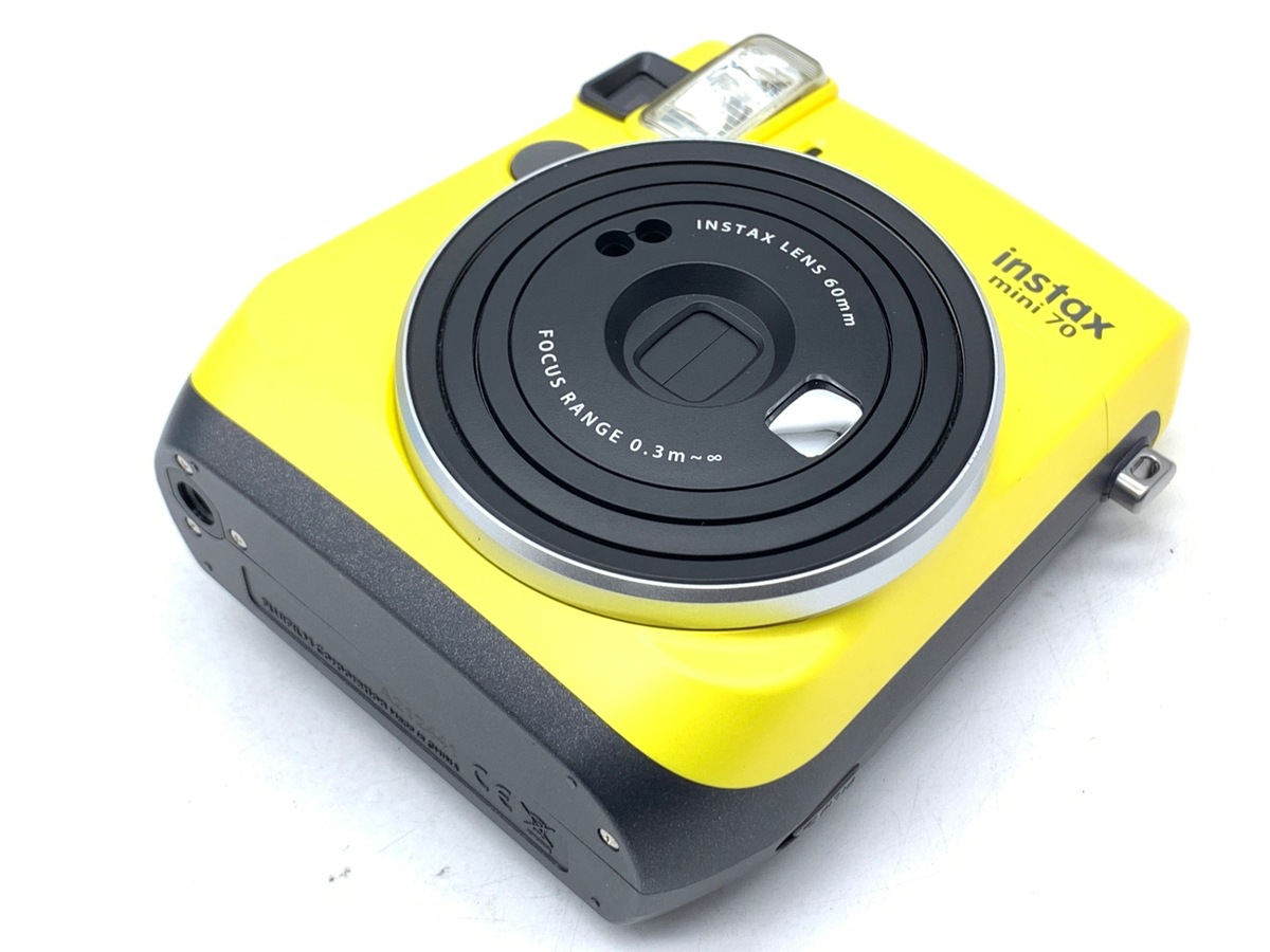 【中古】フジフイルム インスタントカメラ instax mini 70 「チェキ」 イエロー