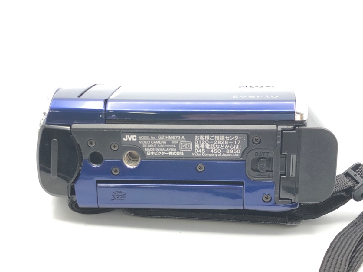 中古】ビクター Everio GZ-HM670-A ロイヤルブルー｜｜カメラの