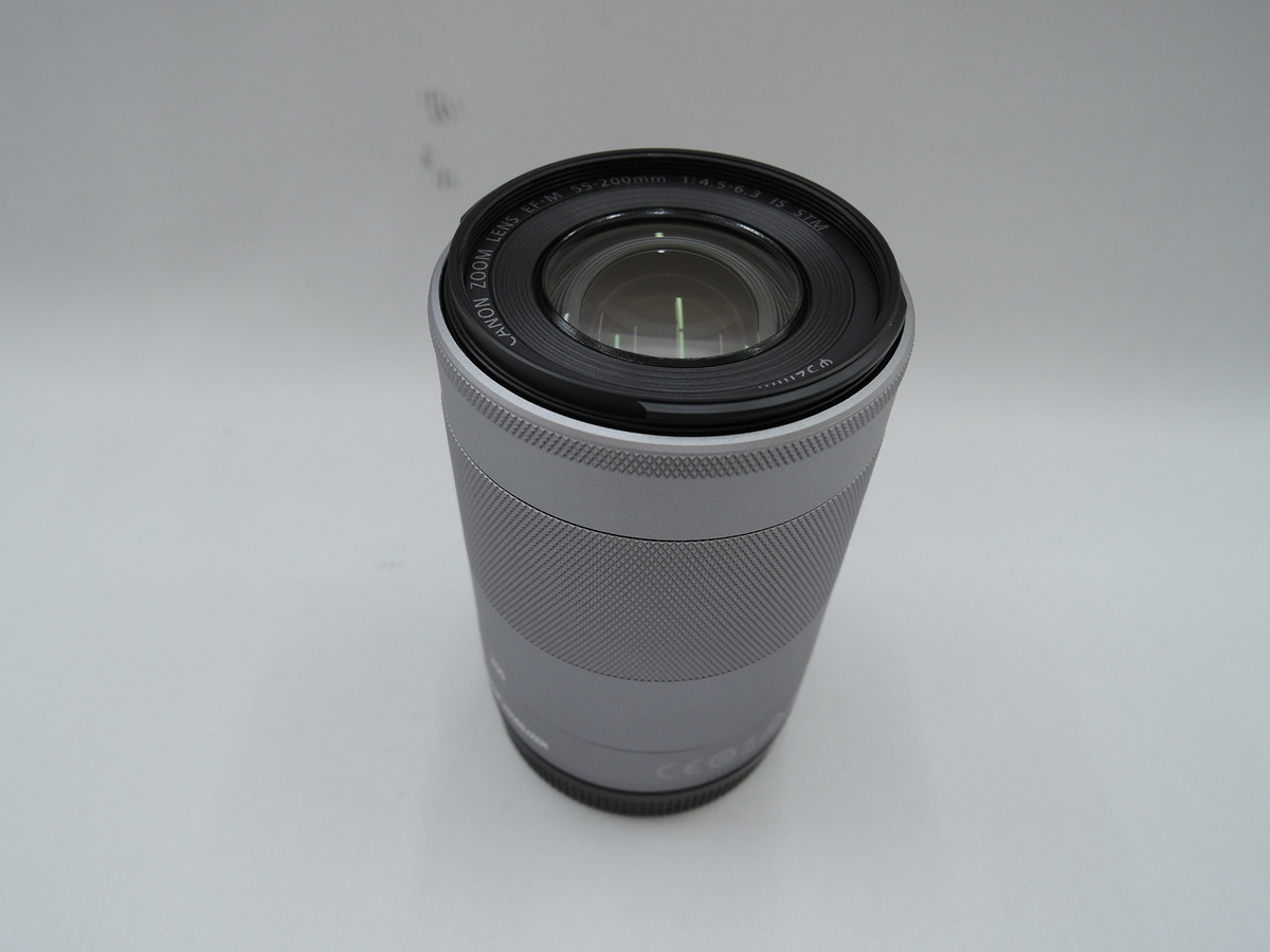 中古：AB(良品)】キヤノン EF-M55-200mm F4.5-6.3 IS STM シルバー