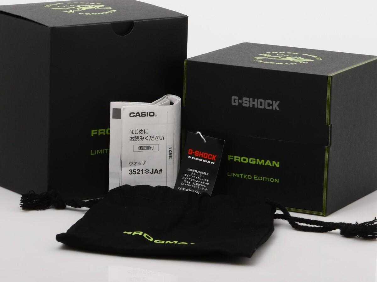 カシオ G-SHOCK フロッグマン ブラック GW-8200TPF-1JR チタン/樹脂