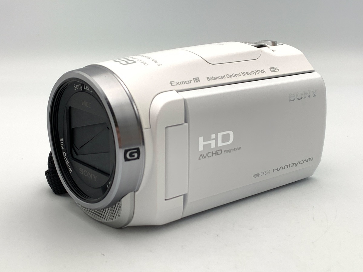 ジャンク　SONY ソニー HDR-CX680 ホワイト 2017年製 中古：AB(良品)】ソニー デジタルHDビデオカメラレコーダー HDR