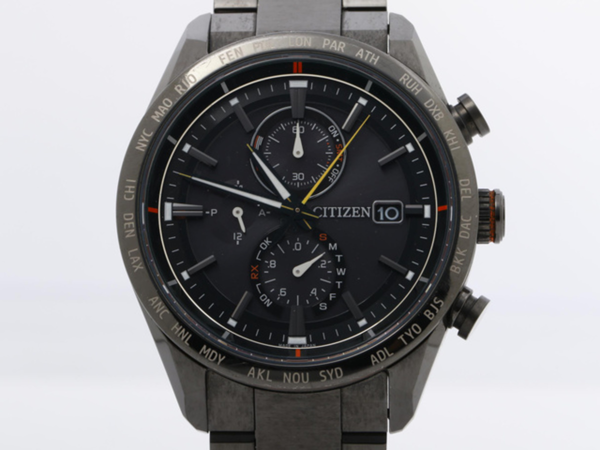 シチズン アテッサ ダイレクトフライト ブラック AT8185-62E/H800-T025871 チタン