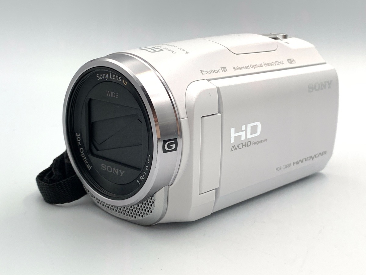 中古】ソニー デジタルHDビデオカメラレコーダー HDR-CX680 W ホワイト