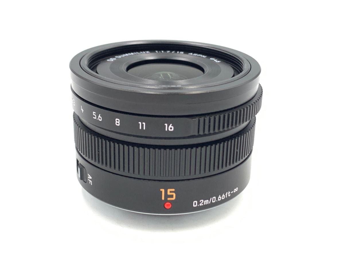 中古：AB(良品)】パナソニック LEICA DG SUMMILUX 15mm/F1.7 ASPH. [H
