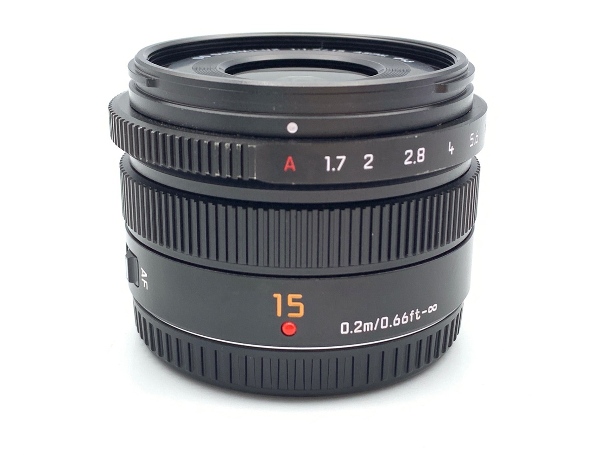 中古】パナソニック LEICA DG SUMMILUX 15mm/F1.7 ASPH. [H-X015