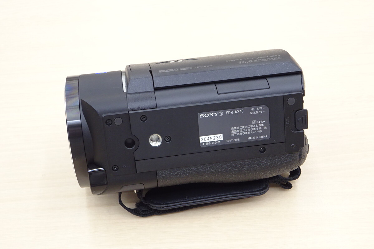 Sony 4K ビデオカメラ ハンディカム FDR-AX40 バッテリーと充電器付き
