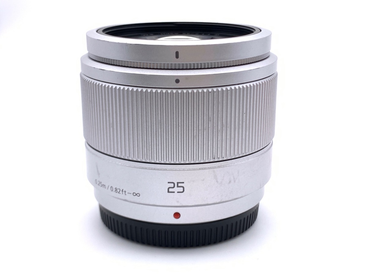 【良好品】 LUMIX G 中古価格比較 [シルバー] H-H025-S ASPH. 25mm/F1.7 レンズ(単焦点)
