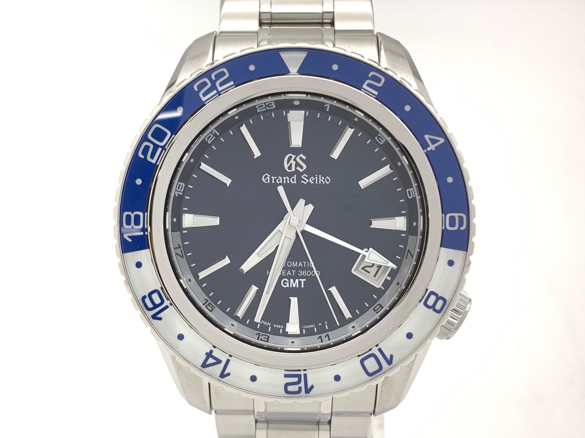 グランドセイコー メカニカル ハイビートGMT ブルー SBGJ237/9S86-00K0 ステンレススティール