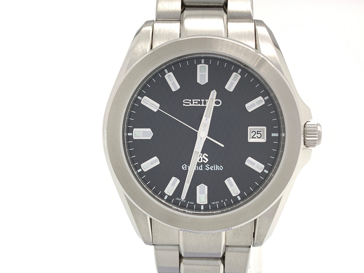 グランドセイコー クォーツ ブラック SBGF021/8J56-8020 ステンレススティール