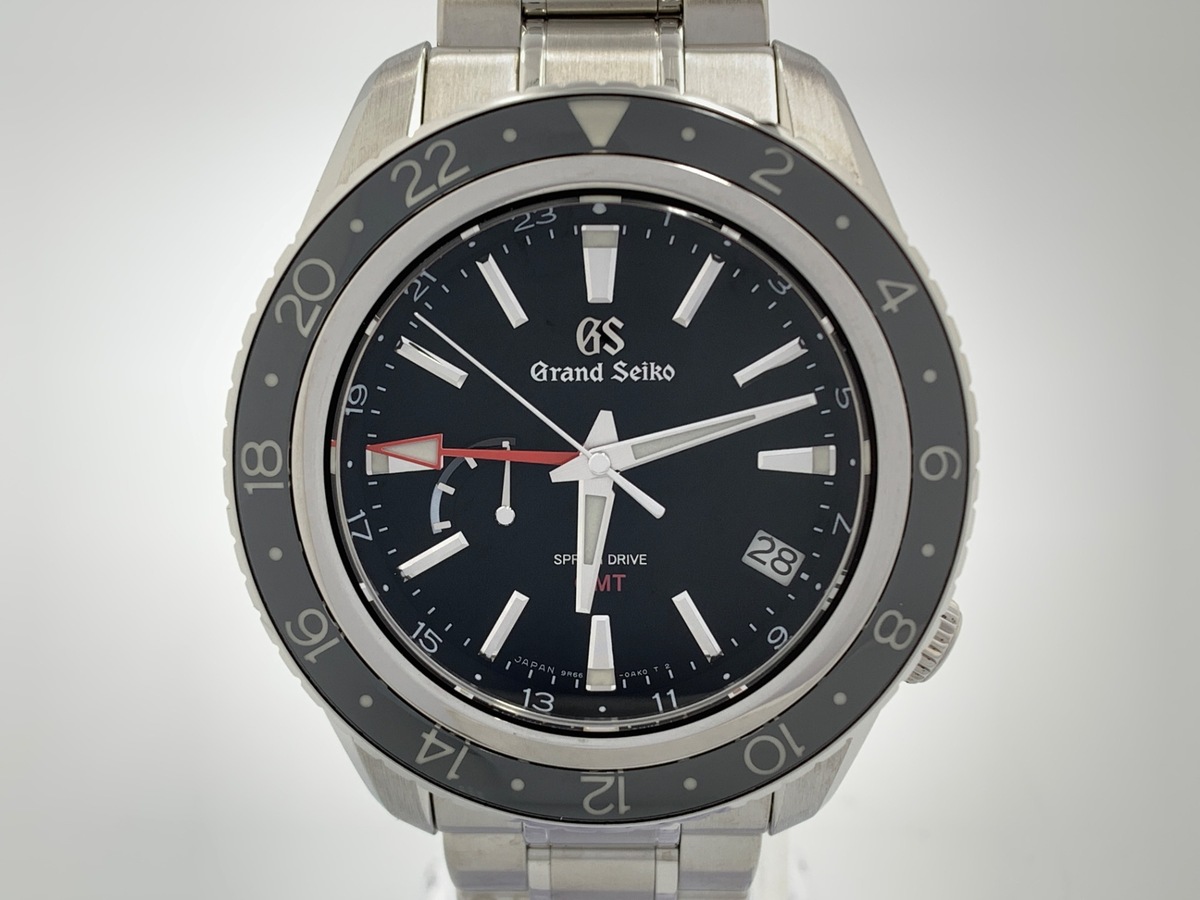 グランドセイコー スプリングドライブ GMT ブラック SBGE201/9R66-0AA0 ステンレススティール