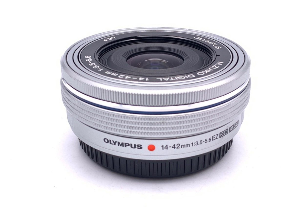 レンズ(ズーム) OLYMPUS ED 14-42mm f3.5-5.6 EZ 中古：AB(良品)】OM SYSTEM M.ZUIKO ED 14-42mm F3.5-5.6 EZ シルバー