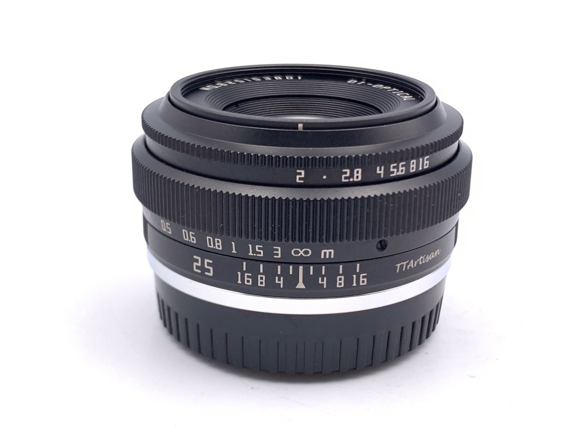 中古】銘匠光学 TTArtisan 25mm f/2 C フジフイルムX用 ブラック 在庫