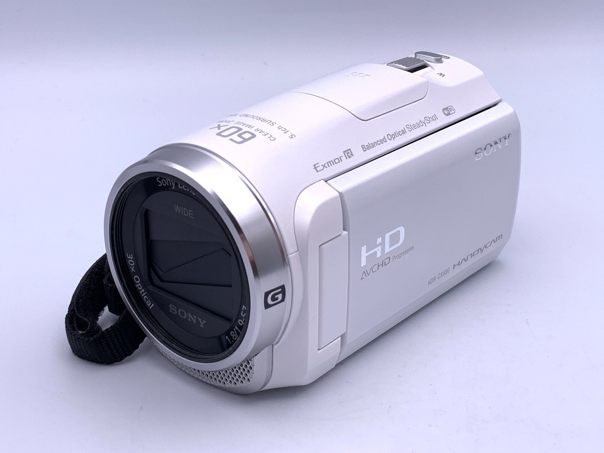 中古】ソニー デジタルHDビデオカメラレコーダー HDR-CX680 W ホワイト
